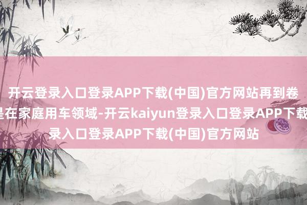 开云登录入口登录APP下载(中国)官方网站再到卷科技……荒谬是在家庭用车领域-开云kaiyun登录入口登录APP下载(中国)官方网站